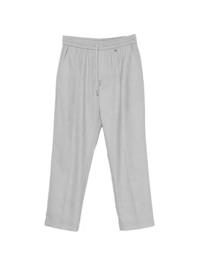 Antony Morato Drawstring Pleated Trousers In Gray