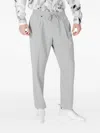 Antony Morato Drawstring-waist Pleated Trousers In Gray