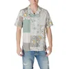 Antony Morato Green Viscose Shortsleeve In Multi