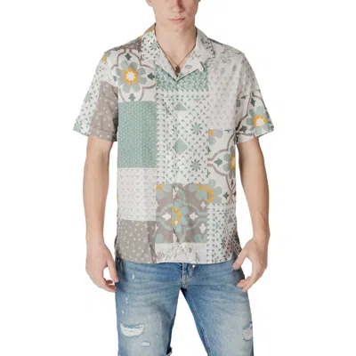 Antony Morato Green Viscose Shortsleeve In Multi