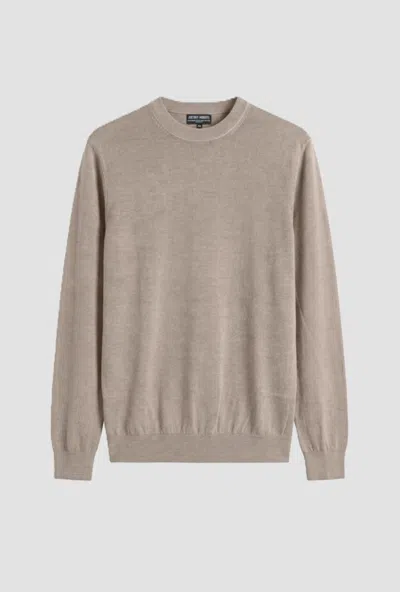 Antony Morato Knitted Merino Wool Man Mastic In Neutral