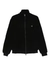 Antony Morato Logo-appliqué Zip-up Cardigan In Black