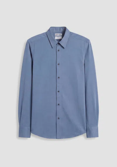 Antony Morato Man Blue China Shirt In Other