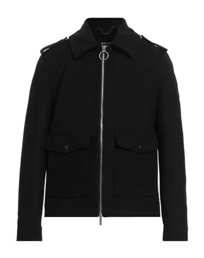 Antony Morato Man Coat Black Size 44 Polyester, Wool, Synthetic Fibers, Acrylic, Cashmere