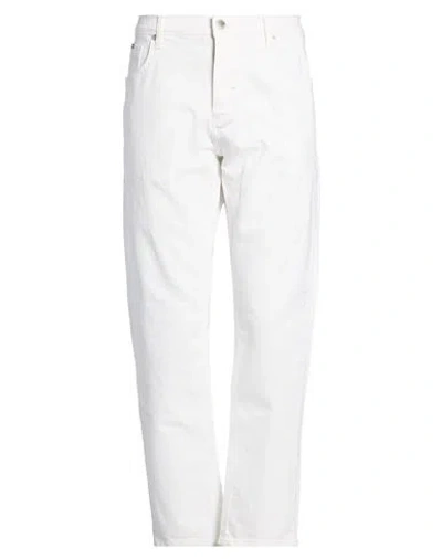 Antony Morato Man Jeans White Size 34 Cotton, Elastane