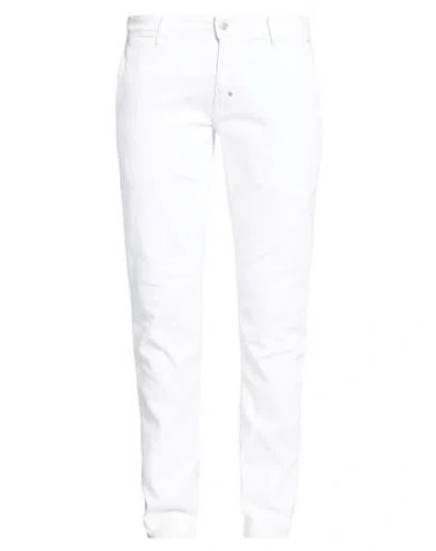 Antony Morato Man Jeans White Size 38 Cotton, Polyester, Elastane