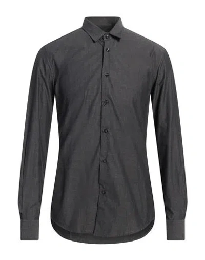 Antony Morato Man Shirt Charcoal Size 40 Cotton In Grey