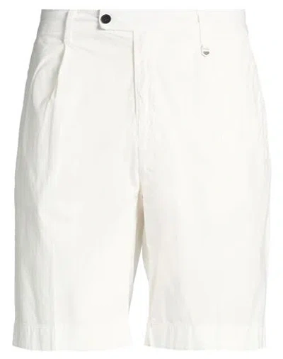Antony Morato Man Shorts & Bermuda Shorts White Size 34 Cotton, Elastane