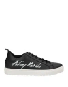 Antony Morato Man Sneakers Black Size 7 Soft Leather In Black