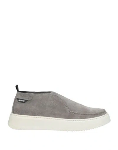 Antony Morato Man Sneakers Light Grey Size 9 Soft Leather