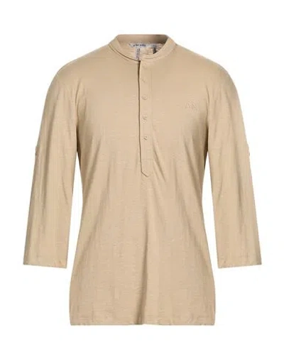 Antony Morato Man T-shirt Beige Size Xl Cotton In Multi