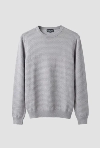 Antony Morato Men's Ribbed Mesh Grey Stone In Gray