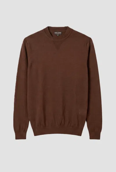 Antony Morato Mesh With Detail To V Man Tobacco In Brown