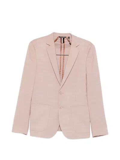 Antony Morato Notched-lapel Blazer In Pink