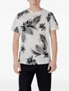 Antony Morato Palm-leaf Print T-shirt In Multi