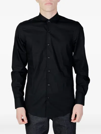 Antony Morato Poplin Shirt In Black