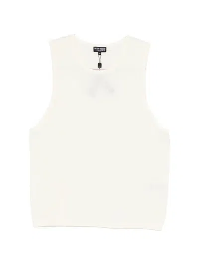 Antony Morato Round-neck Sleeveless Vest In White