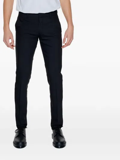 Antony Morato Side-stripe Slim-fit Trousers In Black