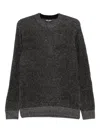 Antony Morato Striped Ribbed-knit Jumper In Black