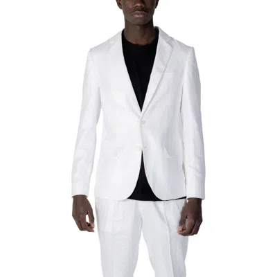 ANTONY MORATO ANTONY MORATO WHITE LINEN MEN'S BLAZER