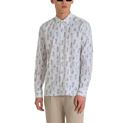 Antony Morato Viscose Men's Shirt In White