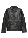 Antony Morato Zip-up Leather Jacket In Black