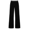 Antra Designs Women's Black Suki Velvet Palazzo Pants In Black