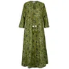 Antra Designs Women's Green The Incara Juniper Cotton Kaftan In Green