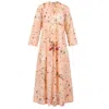 Antra Designs Women's The Coral Kaftan In Orange