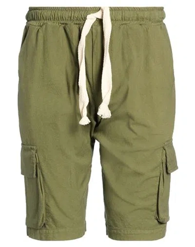 Ant/werp Man Shorts & Bermuda Shorts Military Green Size Xl Cotton