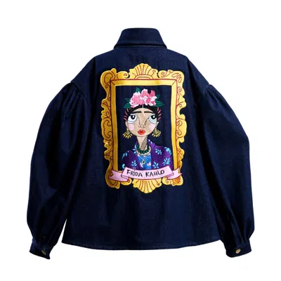 A.nty Story Blue Lady Serena - Frida Kahlo Denim Jacket