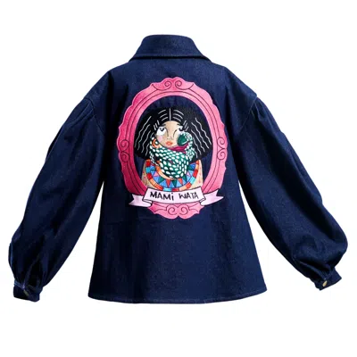 A.nty Story Blue Lady Serena - Mami Wata Denim Jacket