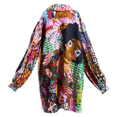 A.nty Story Lady Ashia - A Line Jacket In Multi