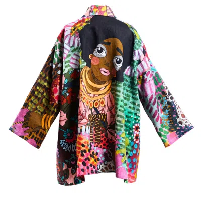 A.nty Story Lady Nela - Kimono Jacket In Multi