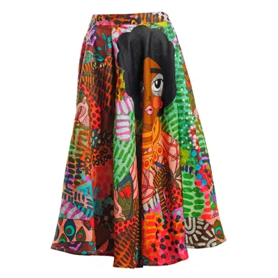 A.nty Story Red Lady Shani - A Line Flare Skirt