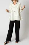 Anu By Natural A-line Silk Blouse In Ice