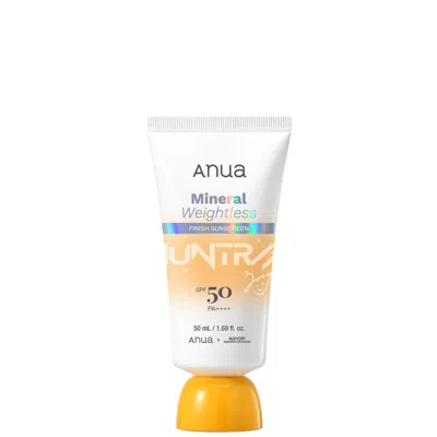 Anua Kpop Demon Hunters Mineral Weightless Finish Spf50 Sunscreen 50ml In Transparent