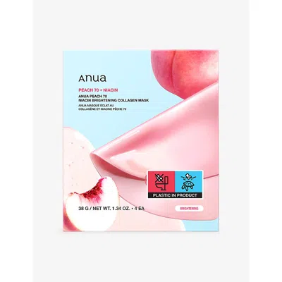 Anua Peach 70 Niacin Brightening Collagen Pack Of Four Sheet Masks