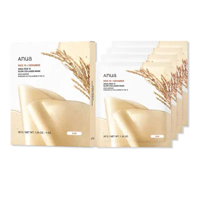 Anua Rice 70 Glow Collagen Mask - 4 Ct