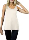A'nue Miami A-line Tank Top In Pearl In White