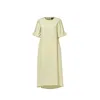 Anuk Women's Green Cowl Back Midi Dress - Mint In Green