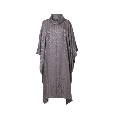 Anuk Women's Grey Cowl Neck Sack Dress - Fossil