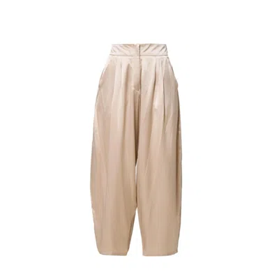 Anuk Women's White Jones Trouser - Oyster