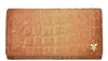 Anuschka 1150-crc-cml Wallet Women's Brown Leather Slit Pocket Three Fold Erk343 (brown,one Size) In Brown
