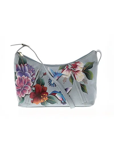 Pre-owned Anuschka Shoulder Bag In Gray
