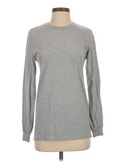 Pre-owned Anvil Long Sleeve T-shirt In Gray