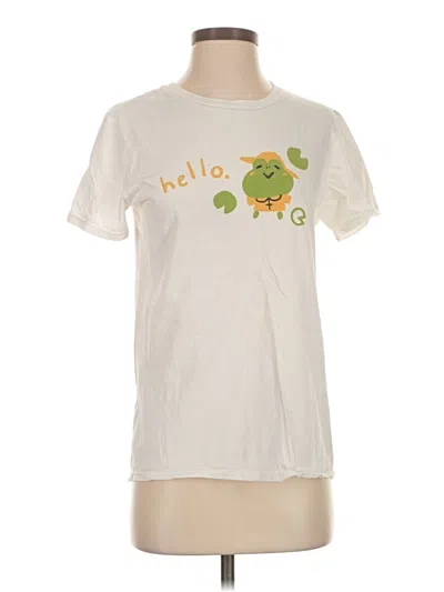 Pre-owned Anvil Short Sleeve T-shirt In White