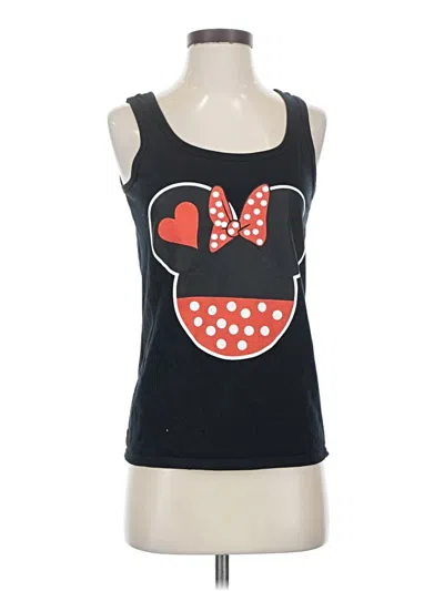 Pre-owned Anvil Tank Top Black Sweetheart Neckline Tops