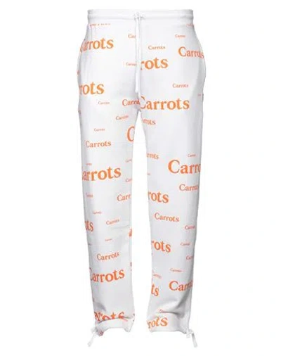 Anwar Carrots Man Pants White Size M Cotton