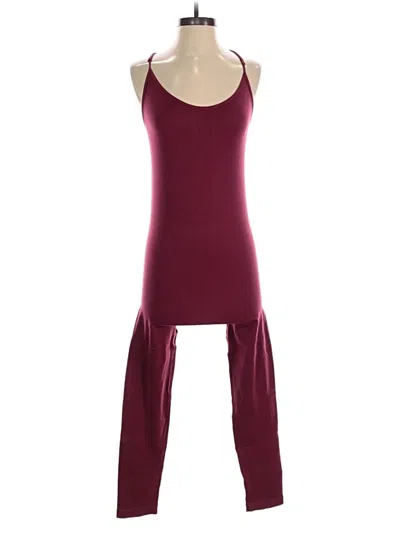 Pre-owned Anwnd Jumpsuit In Burgundy